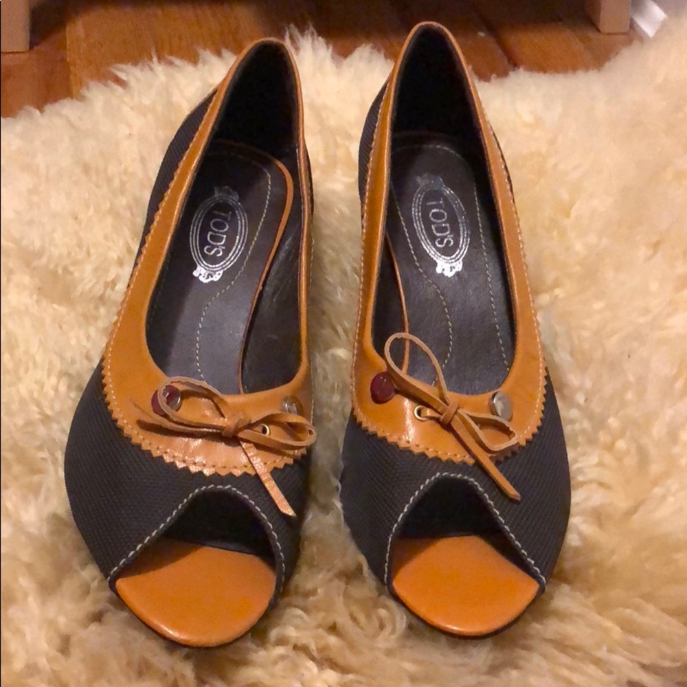 Tod’s Open Toe Women’s Heels size 38 NEW